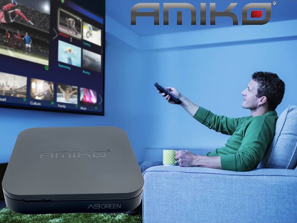 Box multimédia Amiko pour TV connectée